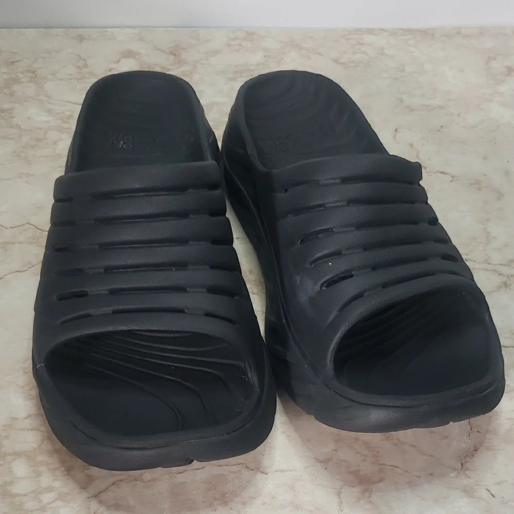 Hoka One One Black Men's Slide Sandals